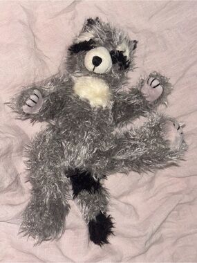 TY Raccoon RADCLIFFE 9" beanie baby plush 1993 fun jointed Stuffed Animal